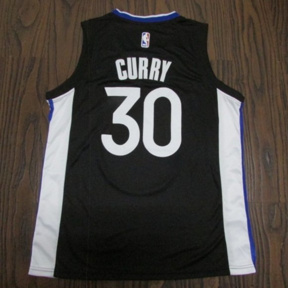 black stephen curry jersey